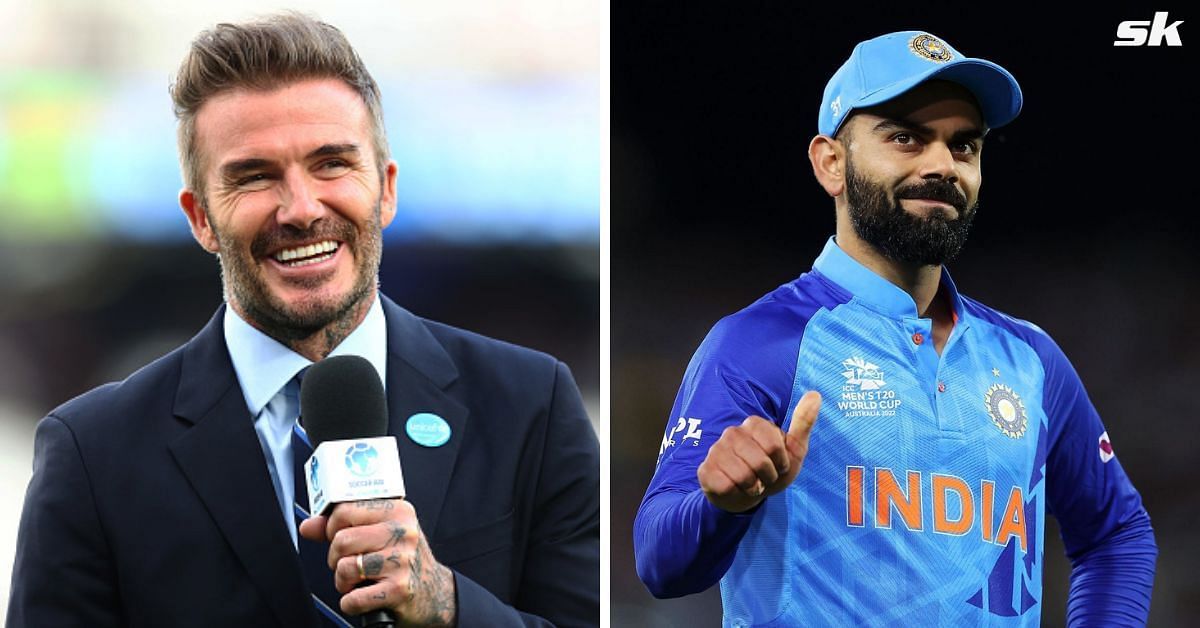 David Beckham and Virat Kohli (via Getty Images)