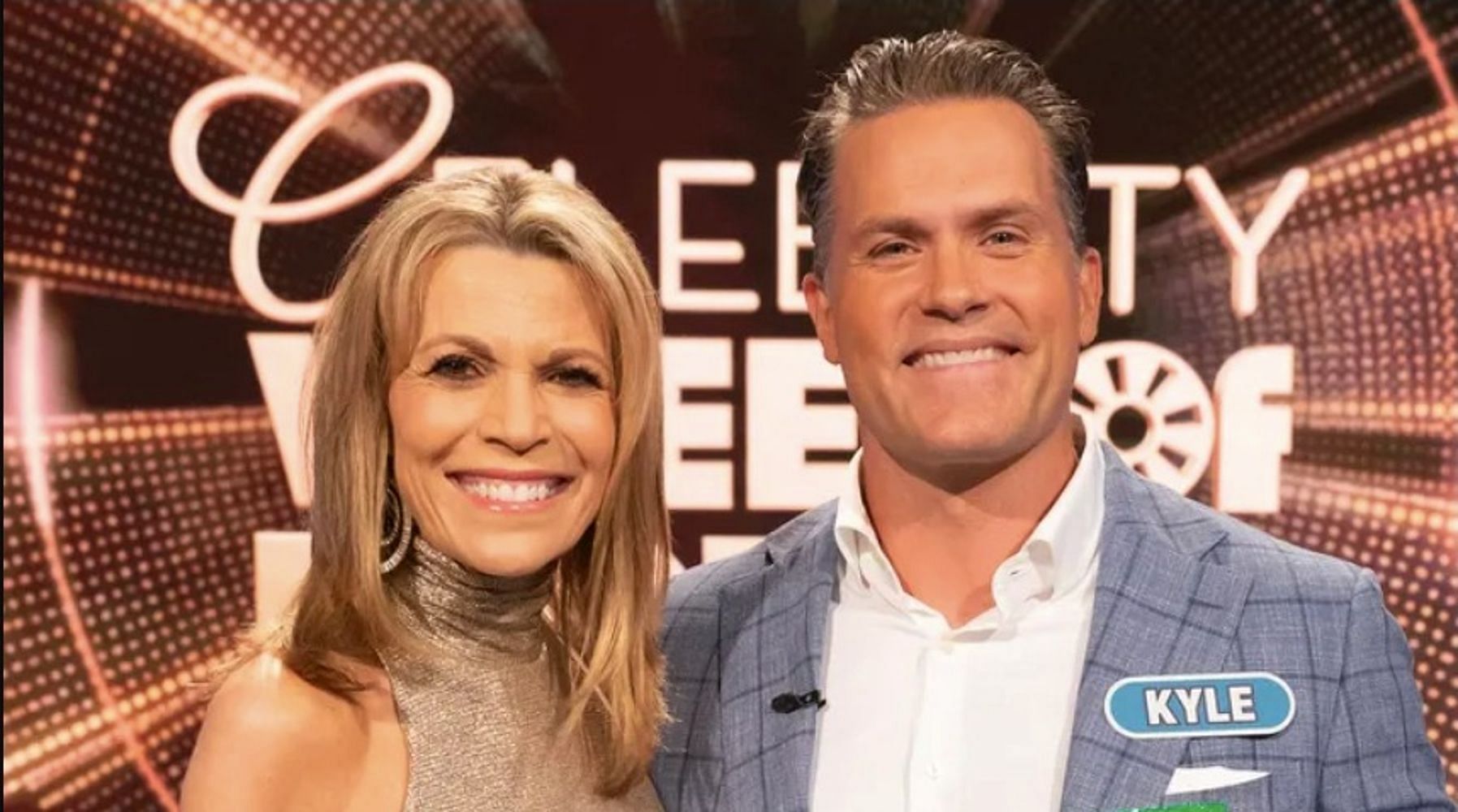 Vanna White and Kyle Brandt (Image via Fox News)