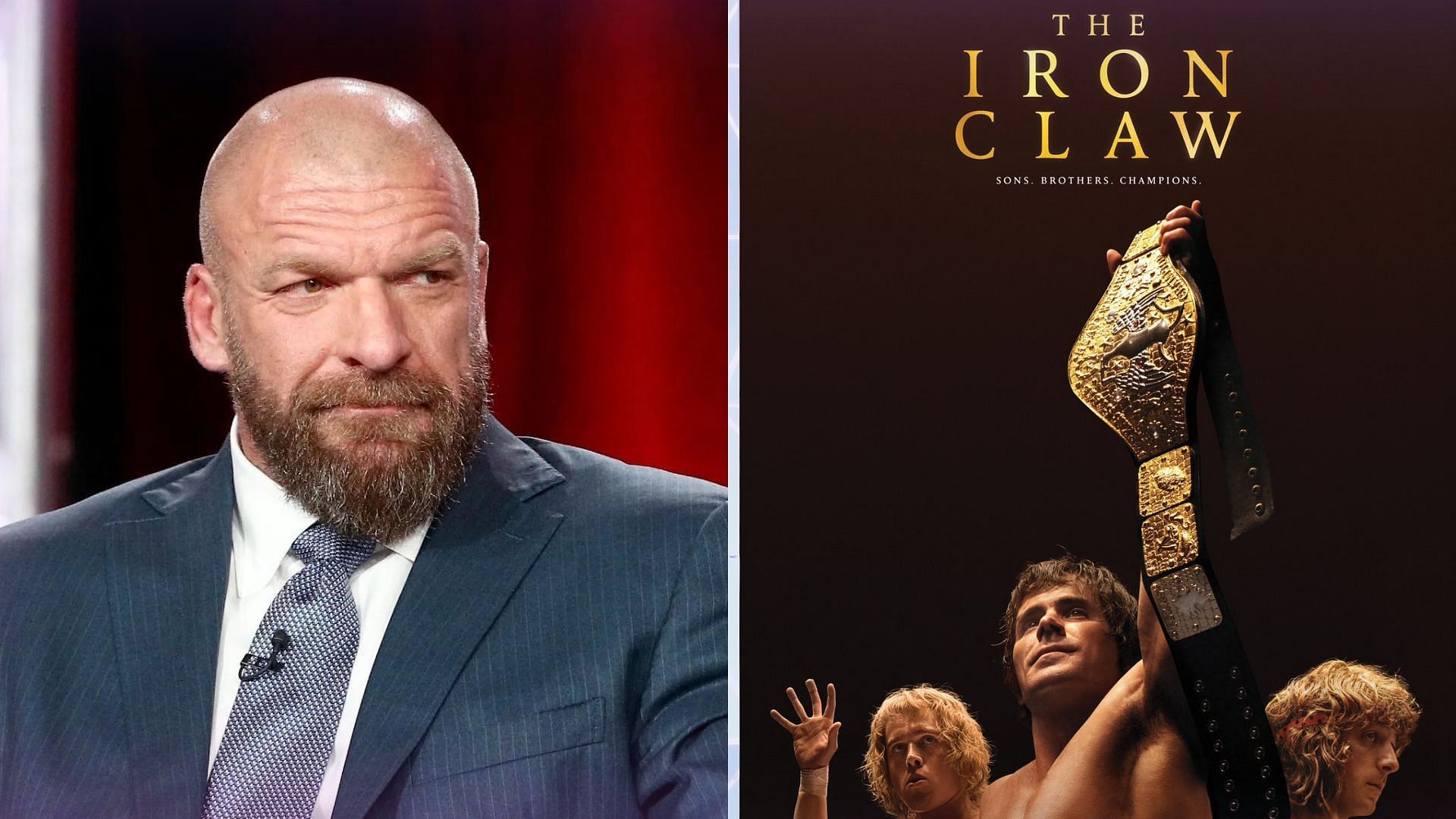 Triple H says makers of The Iron Claw approached WWE to promote the film.