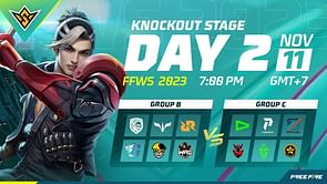 Free Fire World Series (FFWS) 2023 Knockout Day 2: Groups, map schedule, how to watch, and Day 1 results