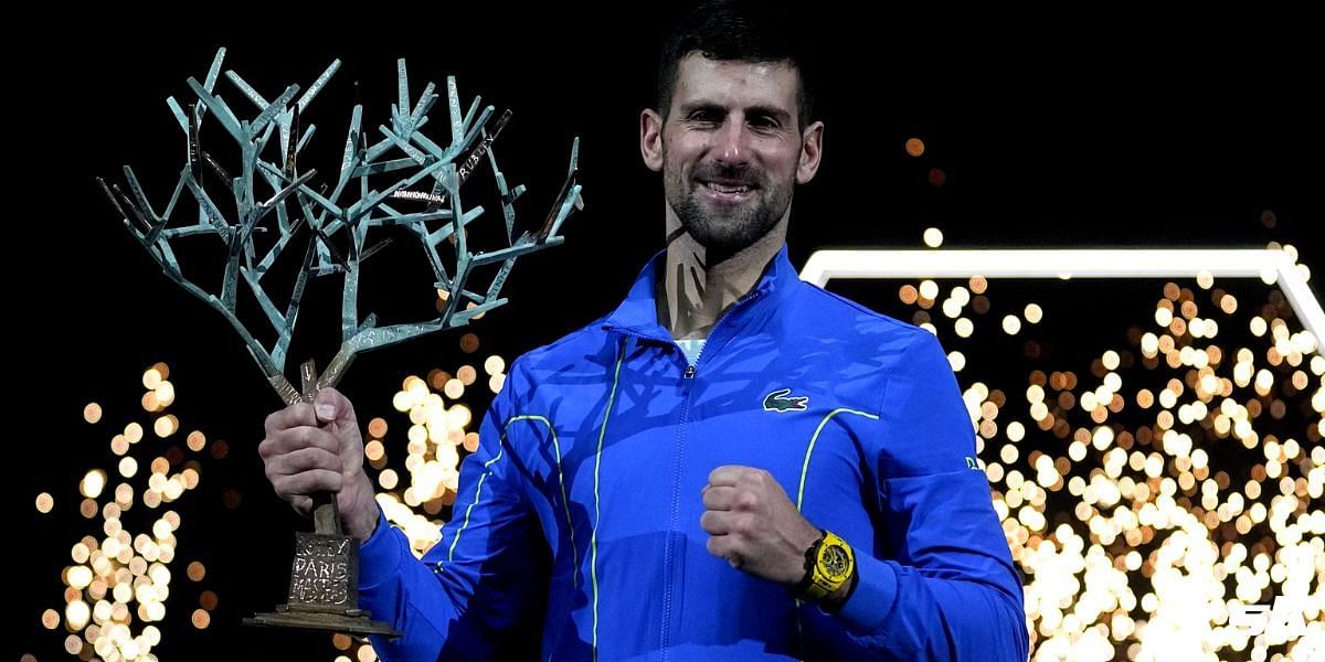 Novak Djokovic took down Grigor Dimitrov in straight sets to win the 2023 Paris Masters