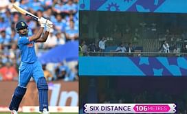 [Watch] Shreyas Iyer smashes longest six of the tournament at 106 meters in IND vs SL 2023 World Cup clash