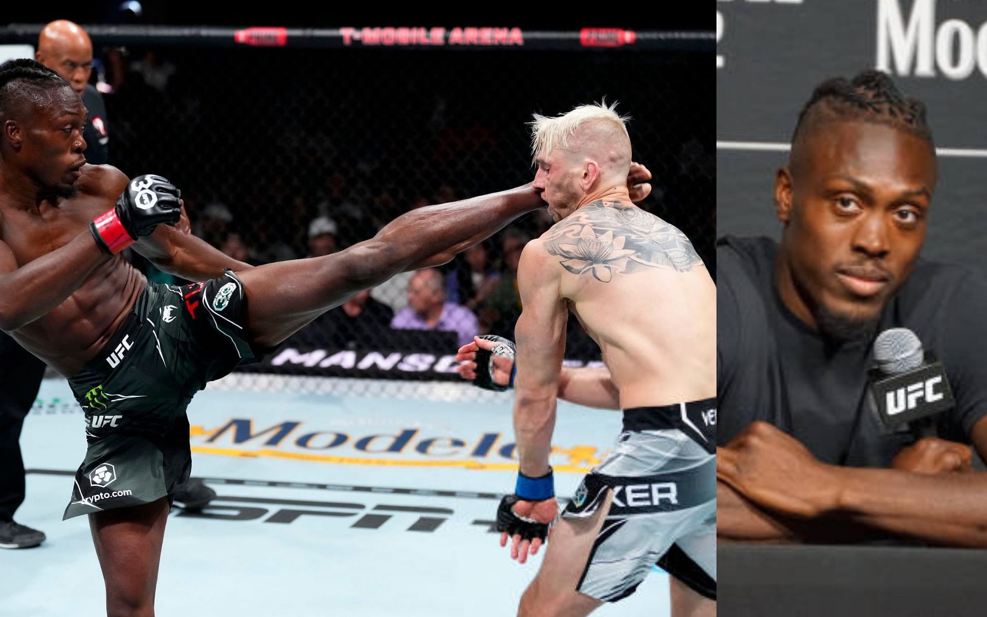 Dan Hooker vs. Jalin Turner at UFC 290 (left) and Jalin Turner (right) [Images Courtest: @GettyImages]