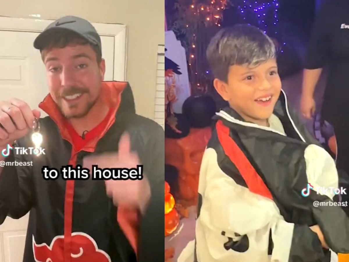 MrBeast gives away an entire house as trick-or-treat gift to child (Image via X/@DramaAlert)