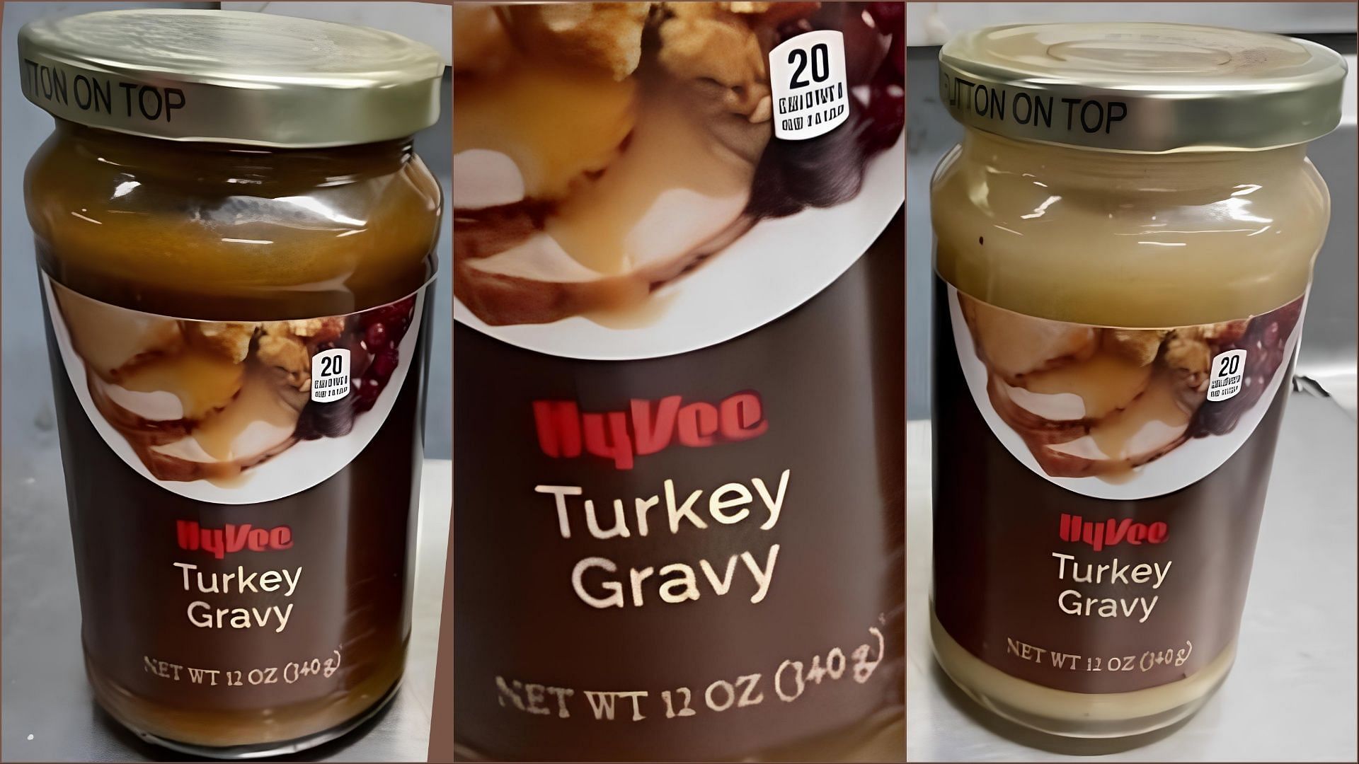 The recalled Hy-Vee gravy products are not known to have caused any adverse effects (Image via FDA)