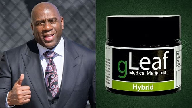 Magic Johnson hilariously stays mum when asked about marijuana policy at his company: "I don't wanna know"