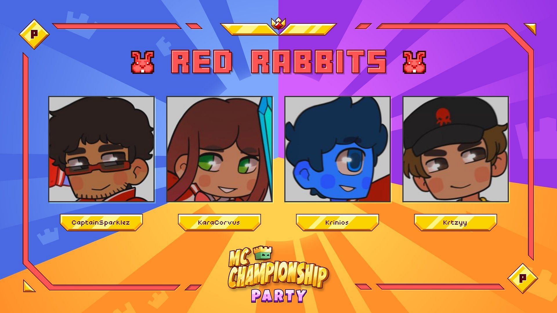 The Red Rabbits for MCC Party (Image via Noxcrew)