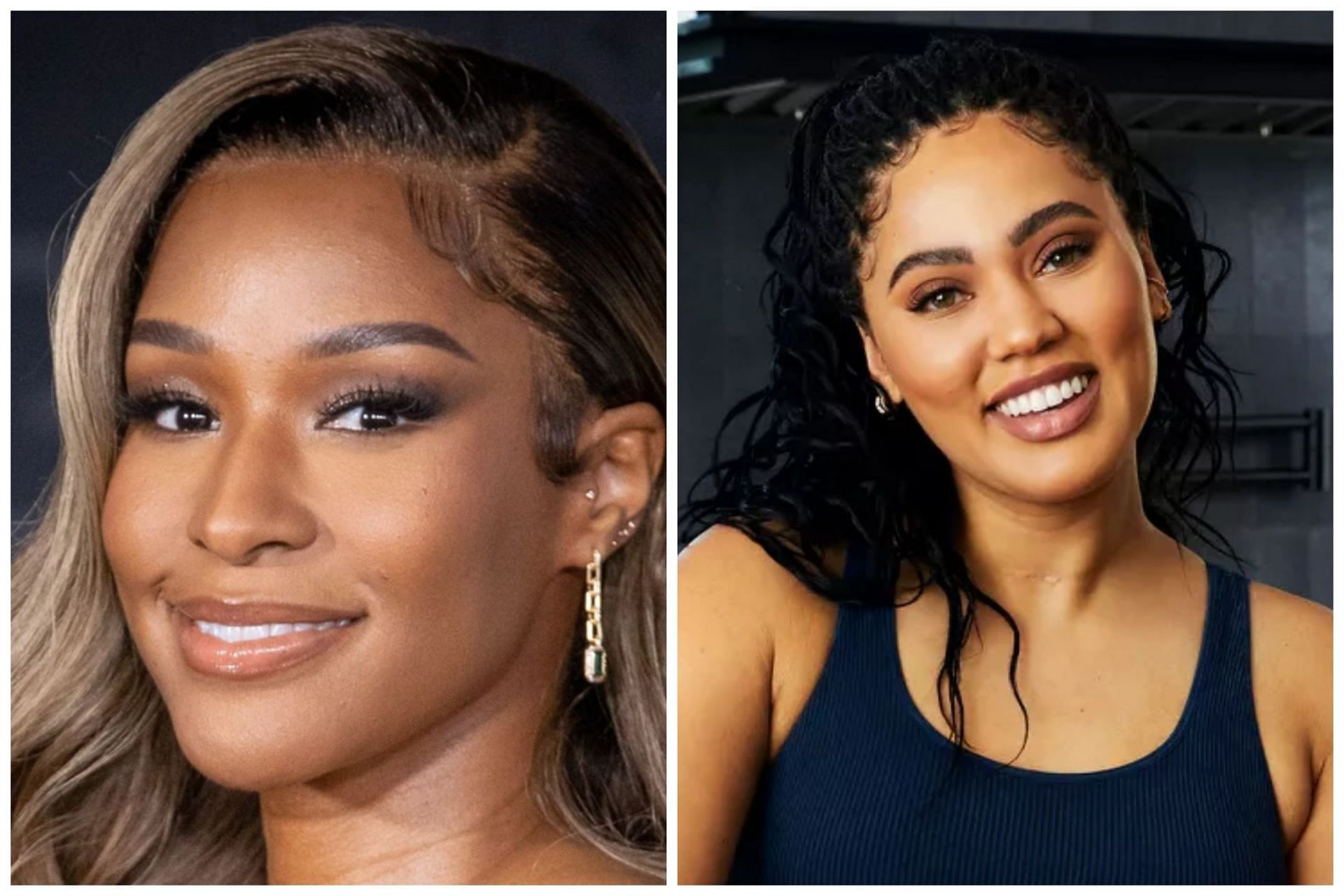 Savannah James (left) and Ayesha Curry (right) are among the most famous NBA wives with millions of Instagram followers