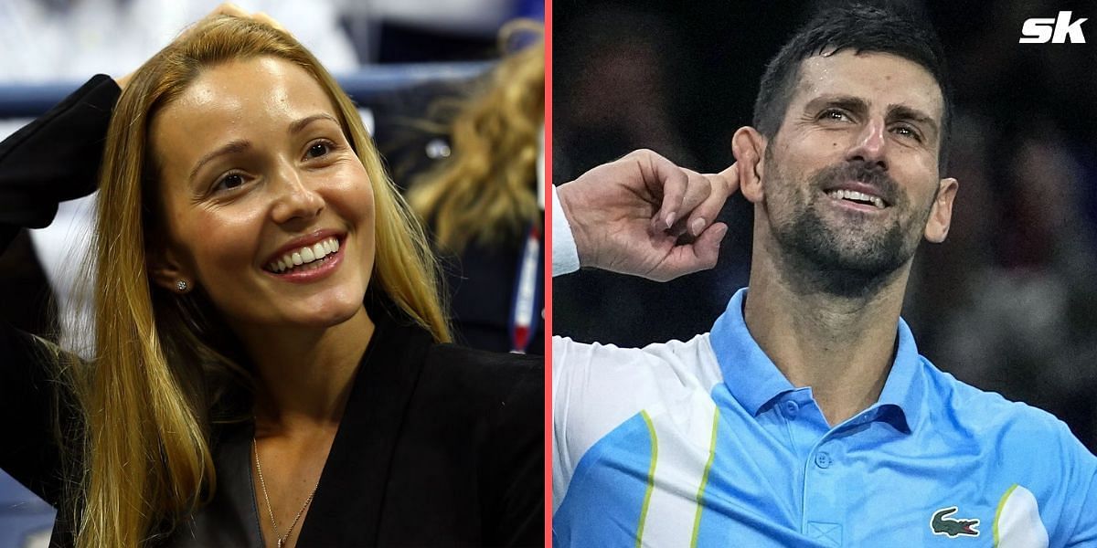 Novak Djokovic wife Jelena Paris Masters 2023