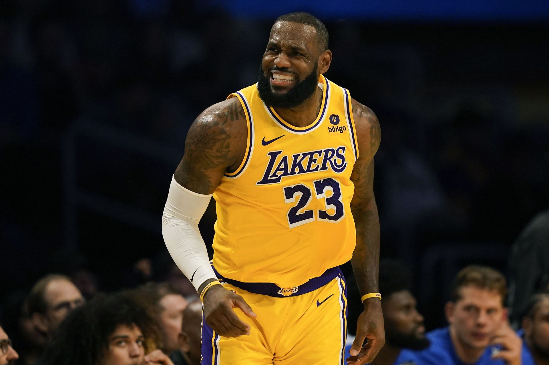 LeBron James of the Los Angeles Lakers