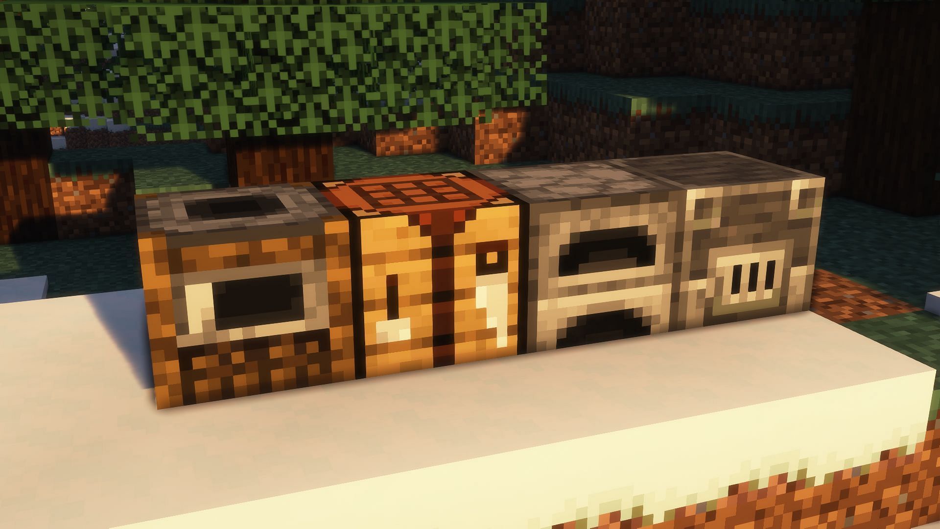 Blocks with recipe books in Minecraft (Image via Mojang)