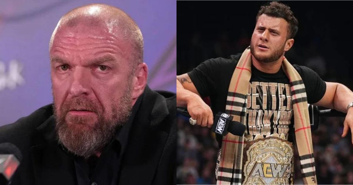 WWE Chief Content Officer Triple H and MJF.