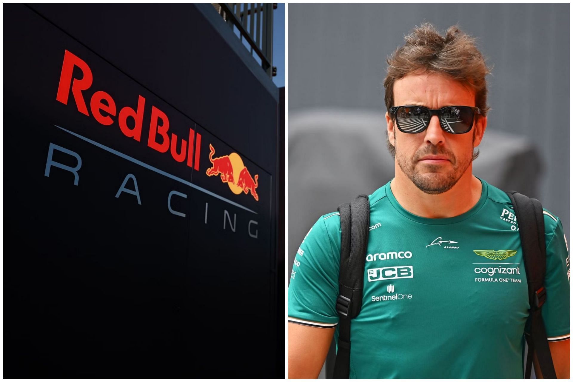 Fernando Alonso is not happy with rumours about him moving to Red Bull (Collage via Sportskeeda)
