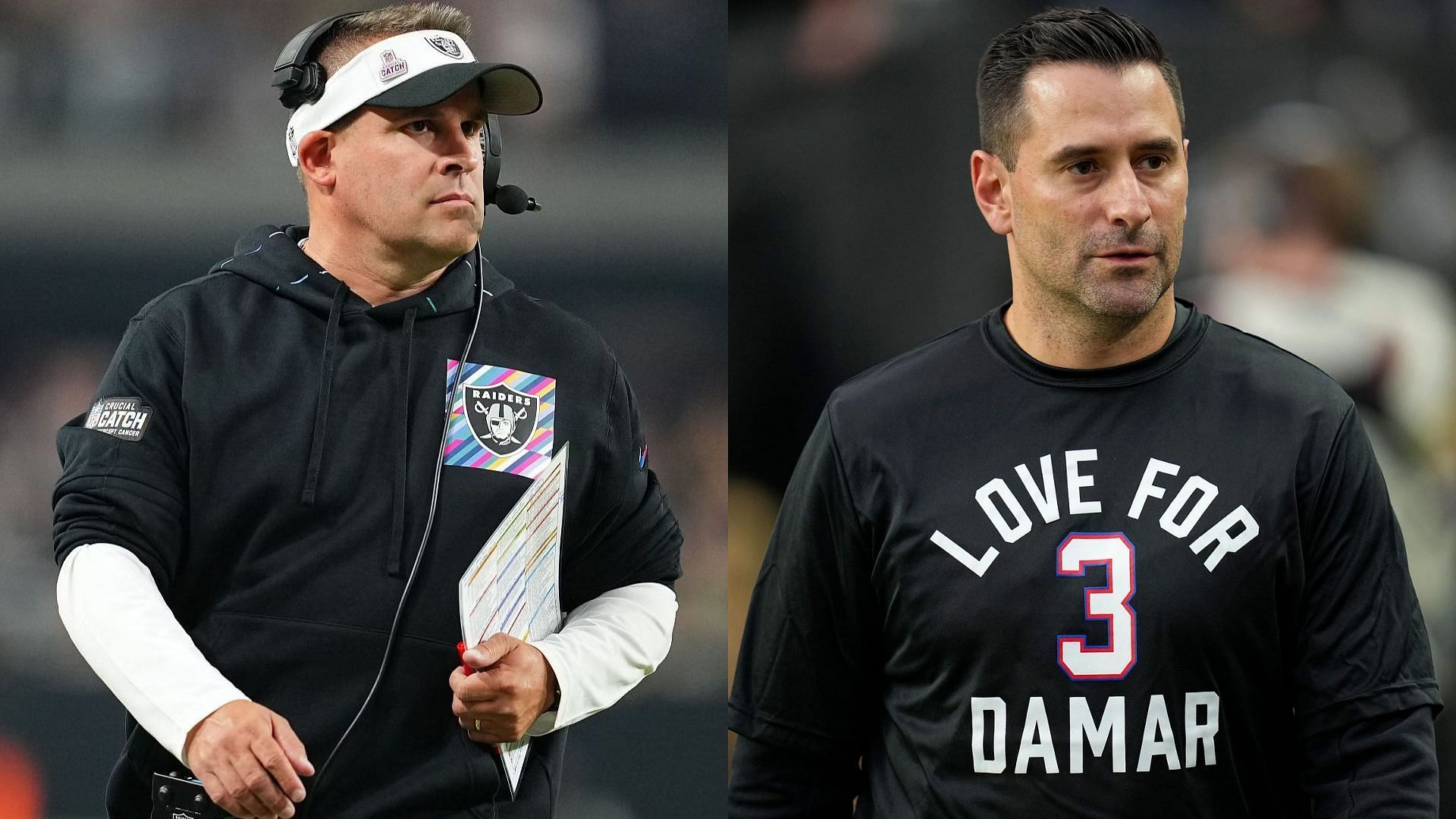 Former Las Vegas Raiders head coach Josh McDaniels and general manager Dave Ziegler