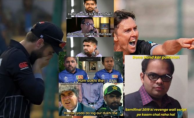 "RIP Kudrat ka Nizam" - Top 10 funny memes after New Zealand beat Sri Lanka in 2023 World Cup to inch closer to 4th semis spot