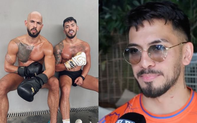 "The guy hits like a truck" - Warren Spencer heaps praise on Andrew Tate after 35-round spar