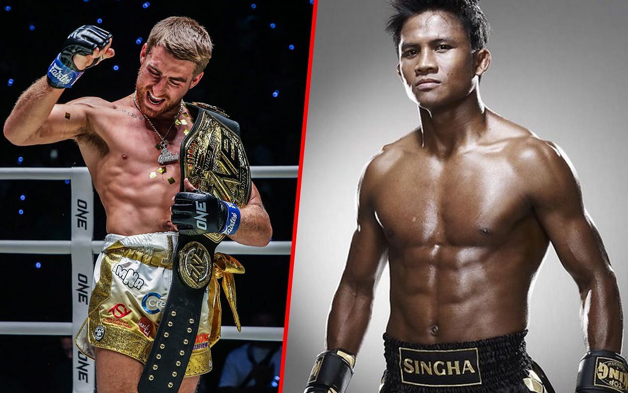 Jonathan Haggerty (L) / Buakaw Banchamek (R) -- Photo by ONE Championship