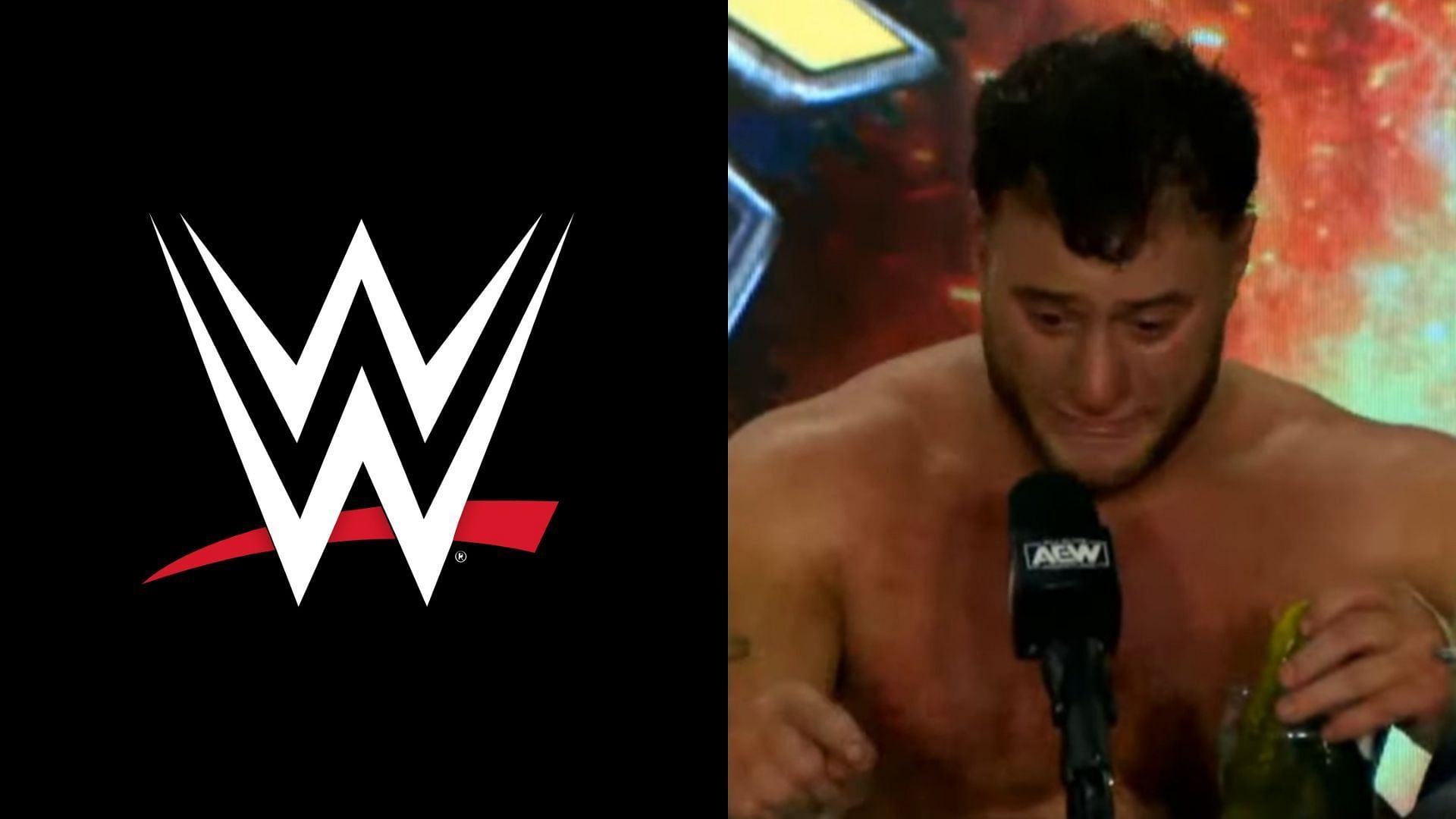 MJF was emotional during his interview at the media scrum for Full Gear