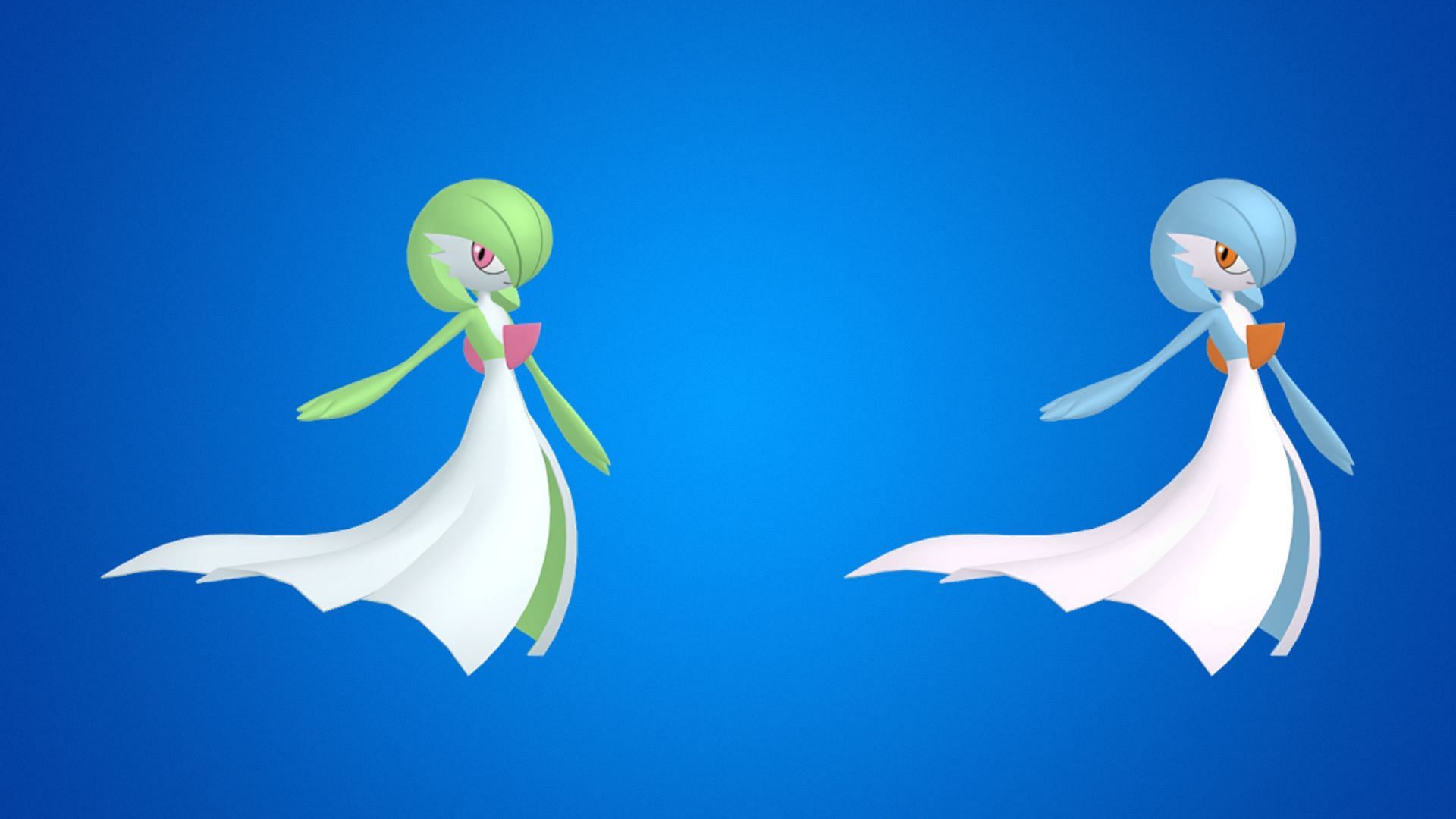 Regular and Shiny Gardevoir (Image via TPC)