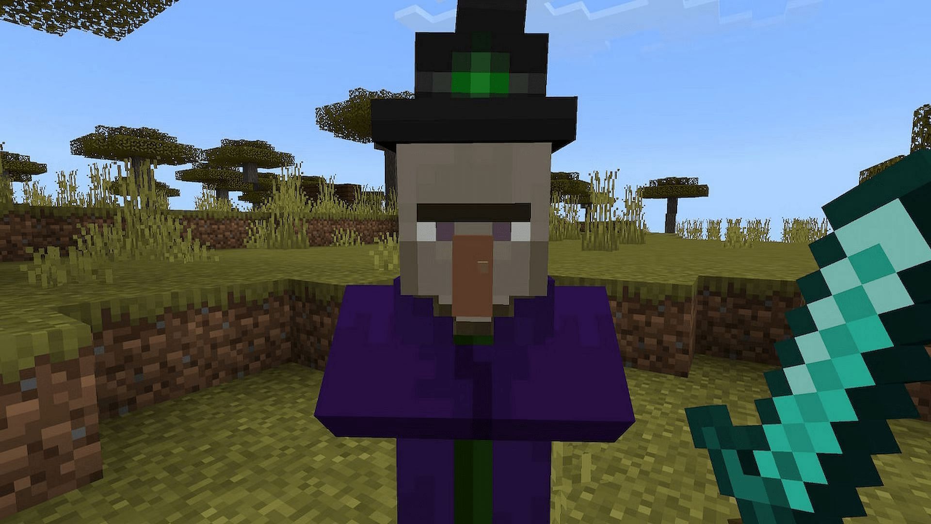 Minecraft&#039;s witches have a link to Slavic folklore (Image via Mojang)