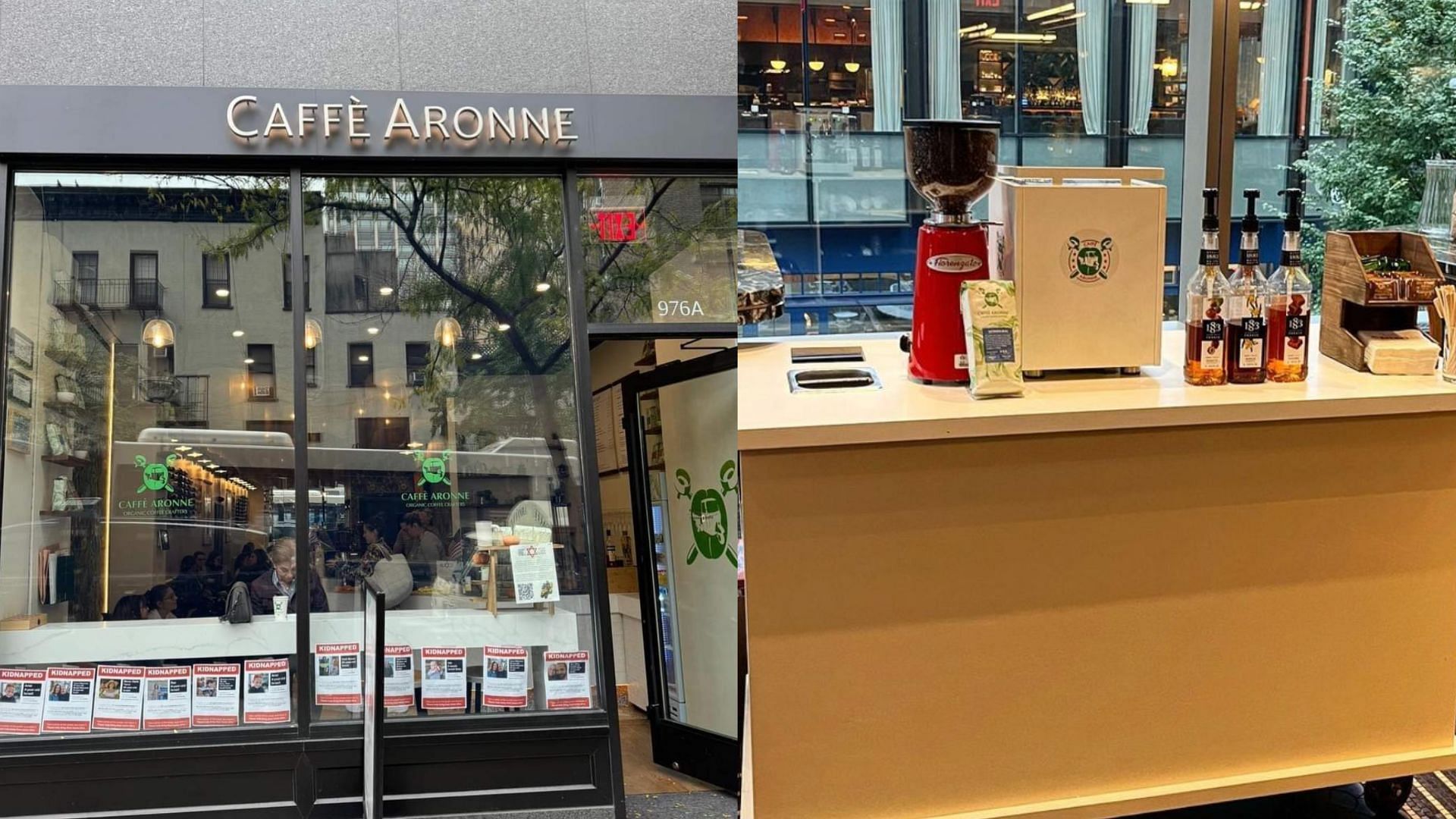 Who owns Caffe Aronne? (Image via snip from X/@emanumiller)