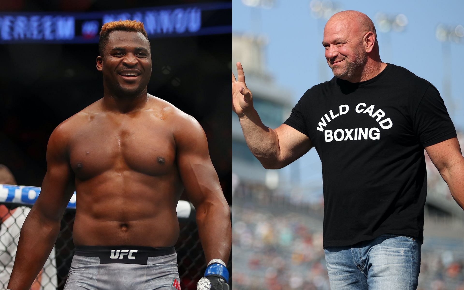 Francis Ngannou and Dana White [Image credits: Getty Images ]