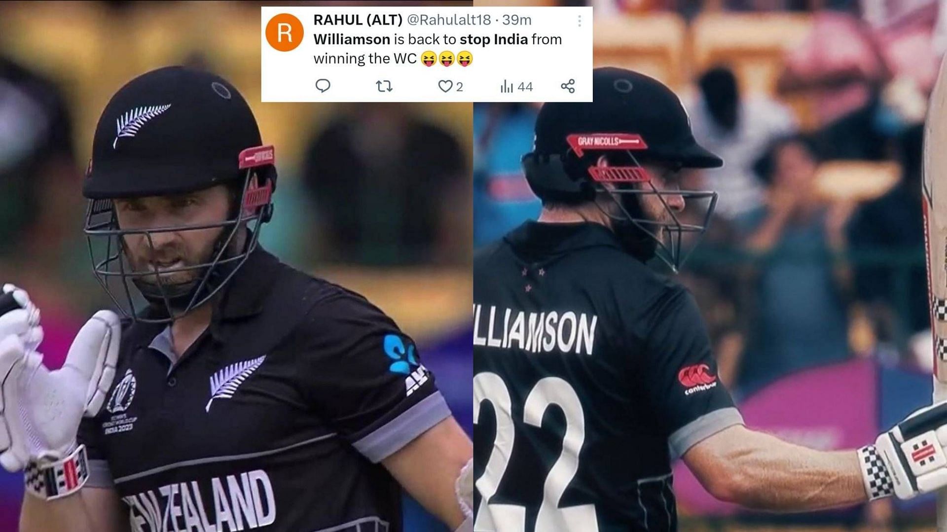 Kane Williamson missed out on his century by 5 runs (Image: X)