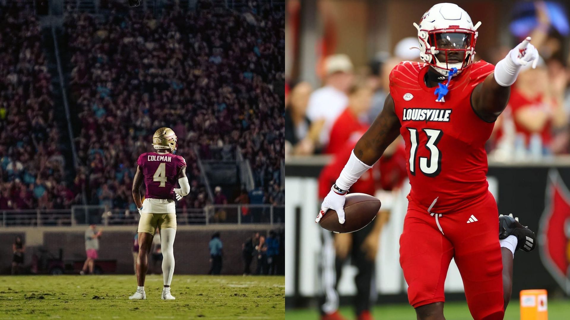 The Cardinals could win the ACC according to Josh Pate/ Credits Florida State University and University of Louisville