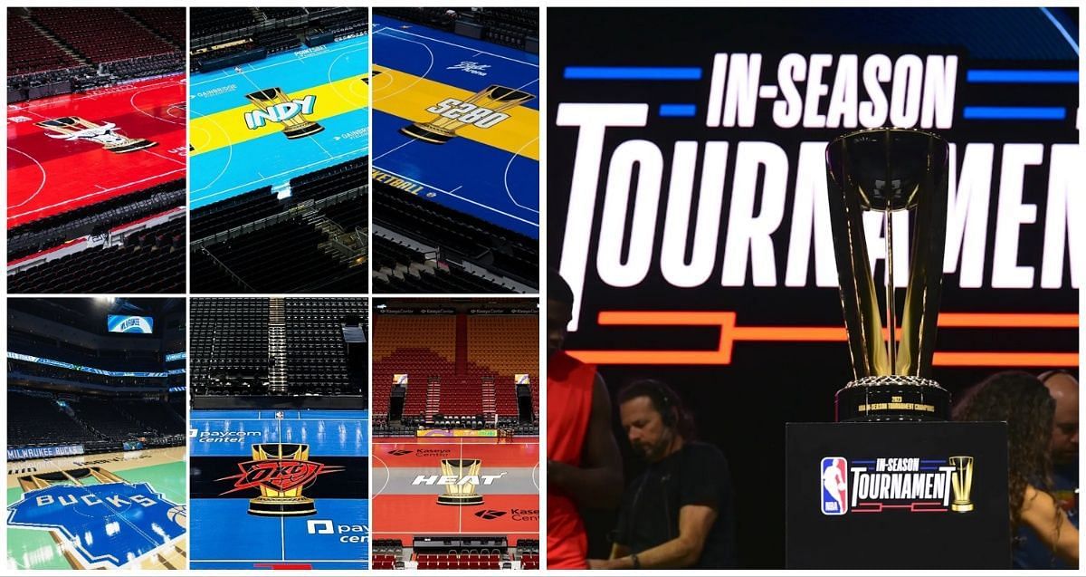 Courts for the new NBA In-Season Tournament