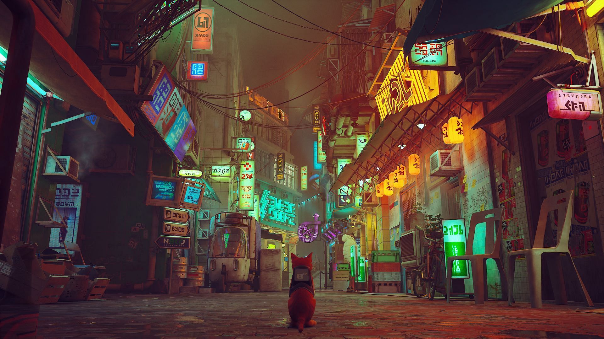 Cyberpunk Cat...? (image by Annapurna Interactive)