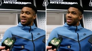 "69? I like that number": Giannis Antetokounmpo casually displays bawdy humor during media session