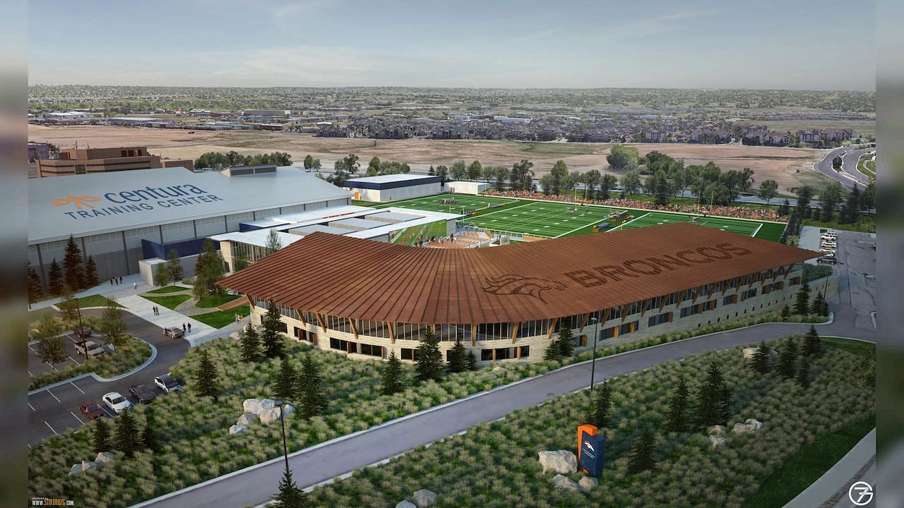 Another rendering of Denver's new facility. Credit: HOK and Denver Broncos