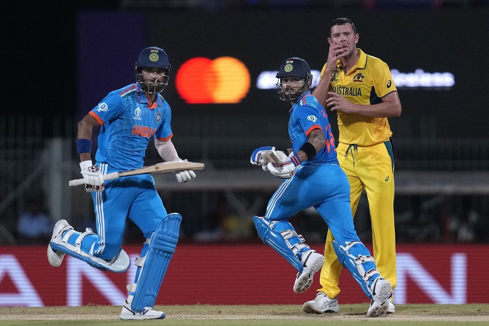 India started their 2023 World Cup campaign with a win against Australia. [P/C: AP]