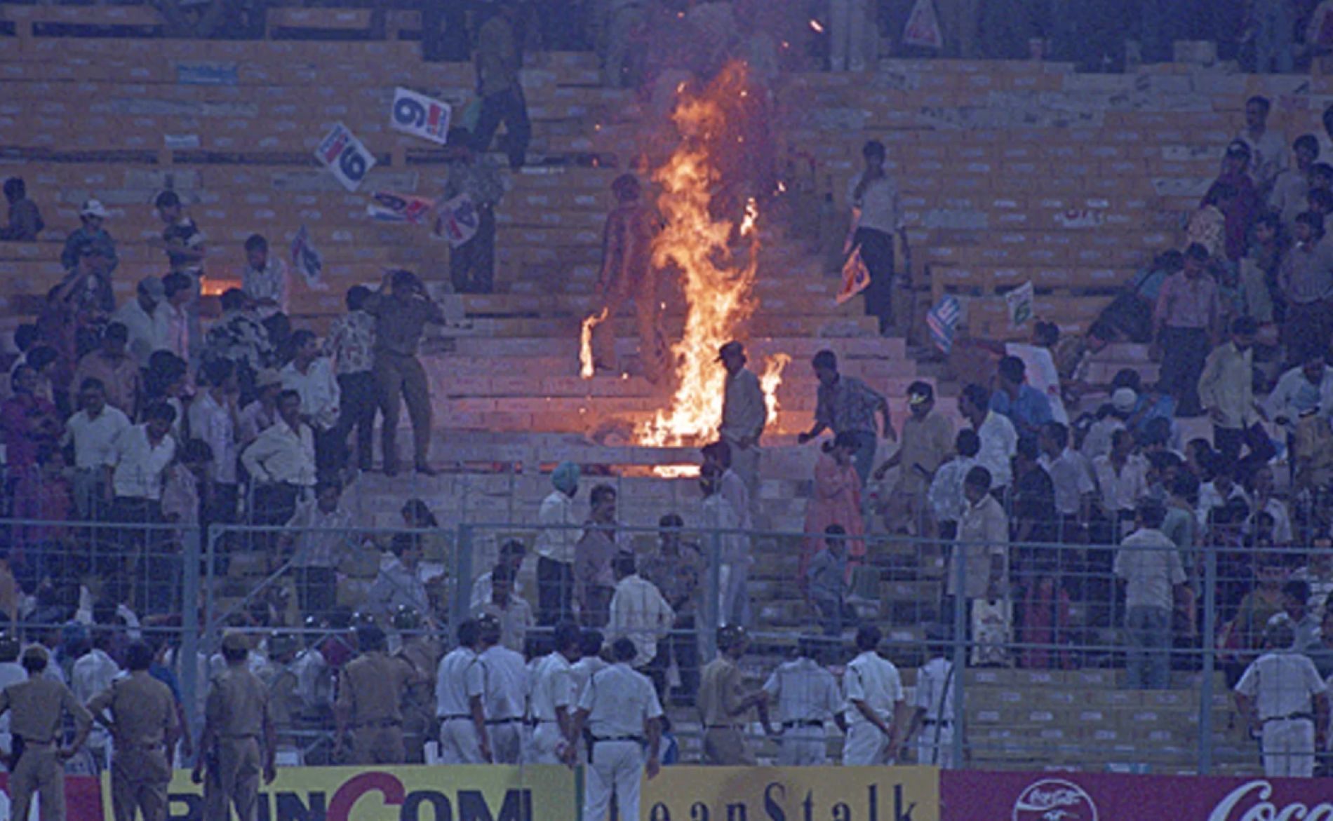 Indian fans were not impressed with the disastrous showing by the side in the 1996 semi-final.