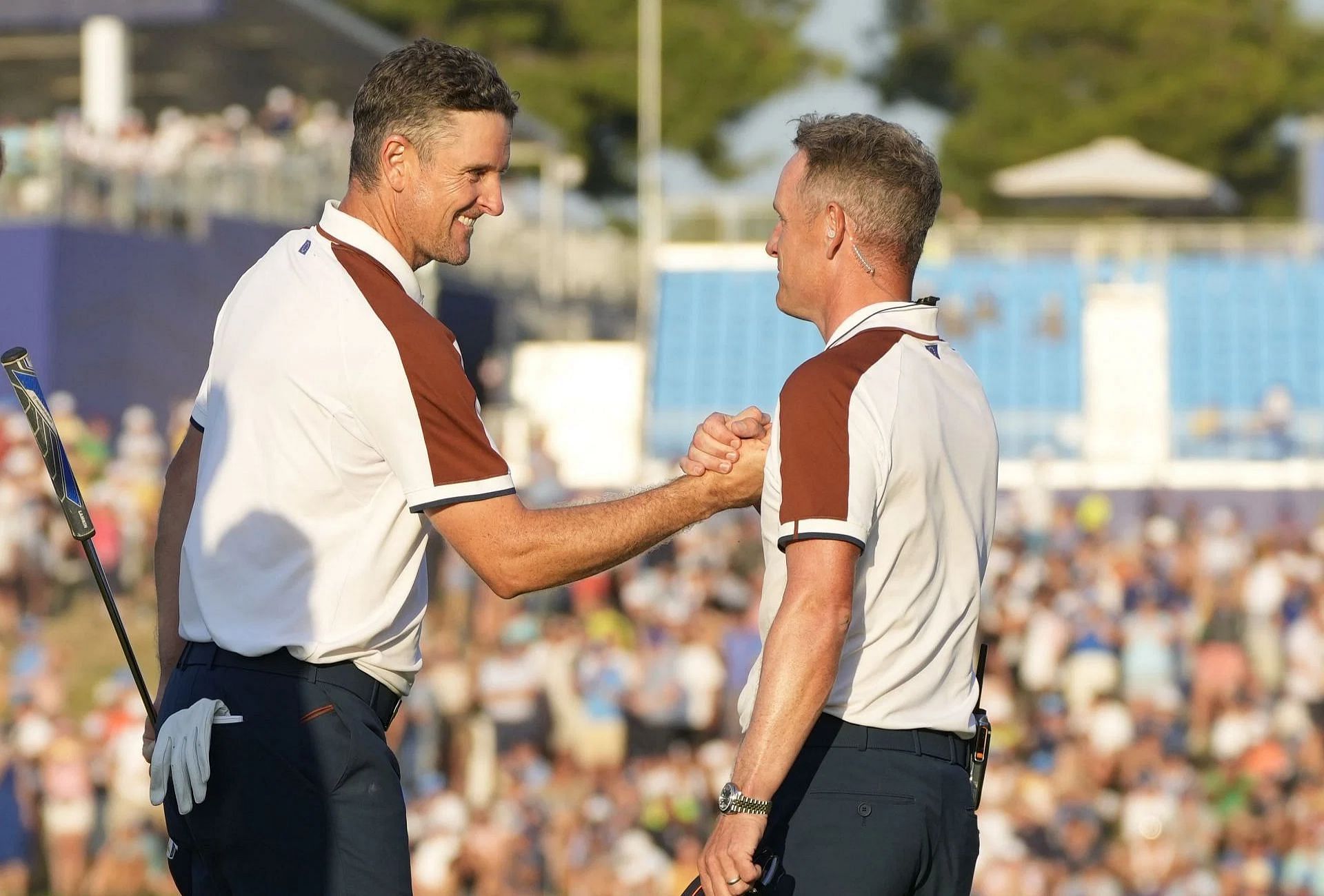 Justin Rose and Luke Donald at the 2023 Ryder Cup (Image via Getty).