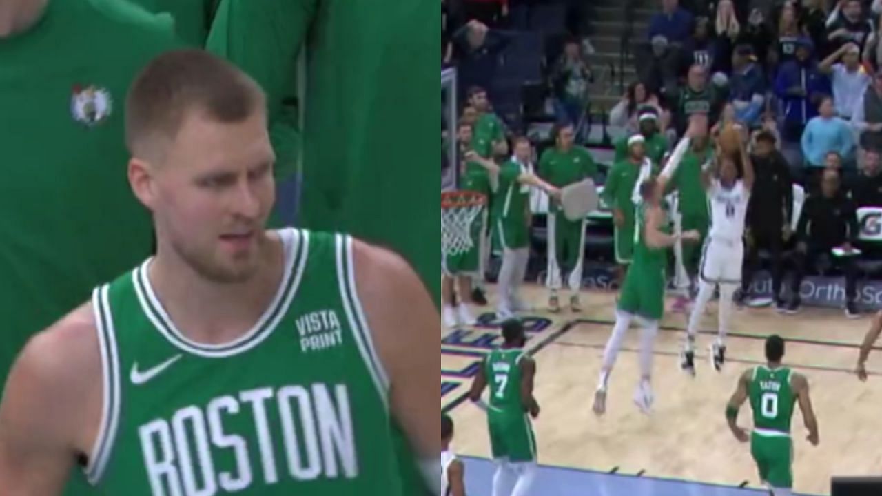 Kristaps Porzingis saved the day for the Boston Celtics from an upset loss against the Memphis Grizzlies