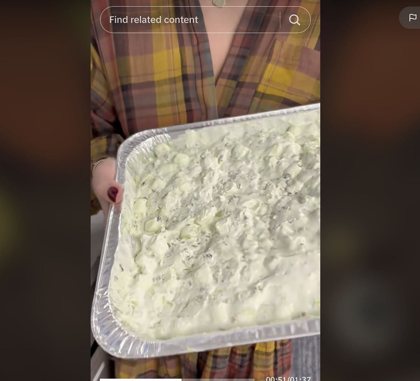 Salad goes viral as a TikToker posts a video about serving it in her office potluck (Image via Kelly McDuff/ TikTok)