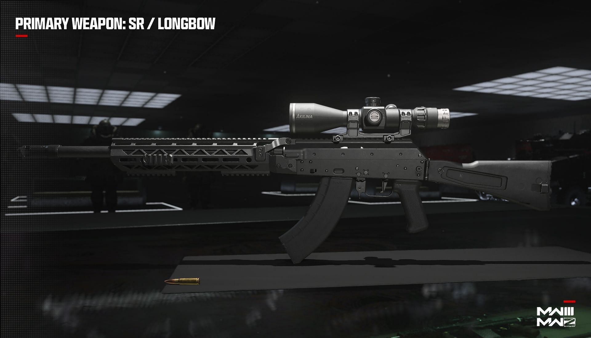 The Longbow sniper rifle of Modern Warfare 3 (Image via Activision)