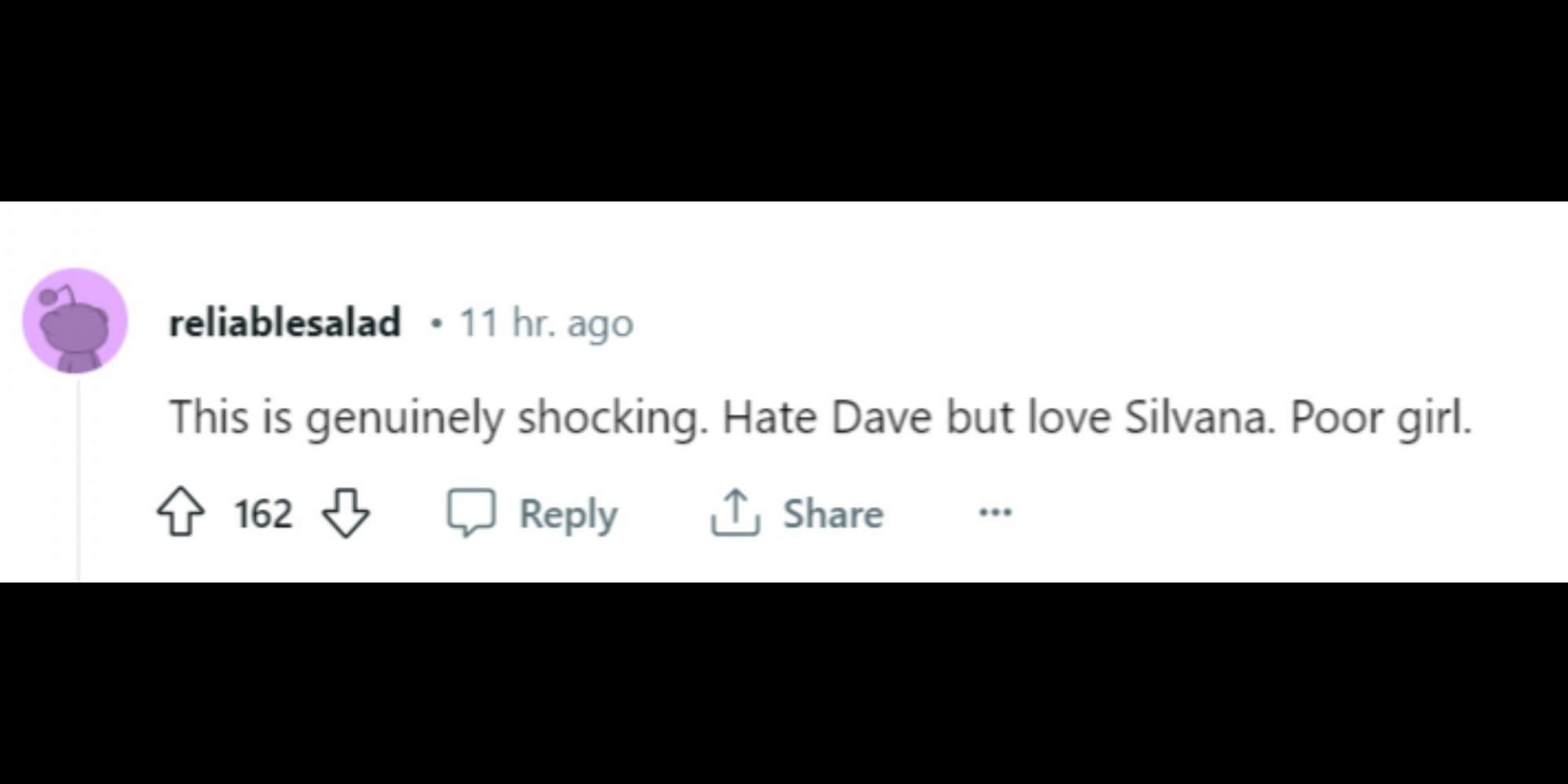 Netizens react to the news of Dave and Silvana&#039;s possible breakup. (Image via Reddit/@r/NYCinfluencersnark)