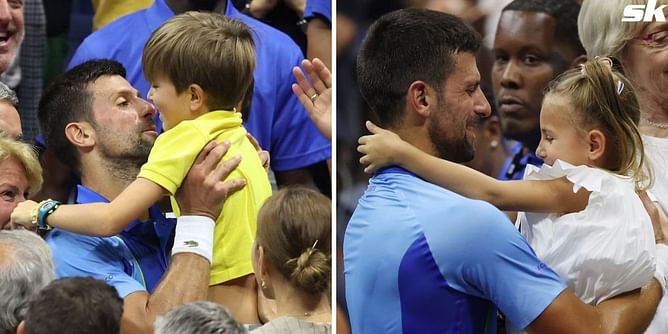 Novak Djokovic on being motivated by his son Stefan & daughter Tara - "So grateful to be a father of these wonderful angels"