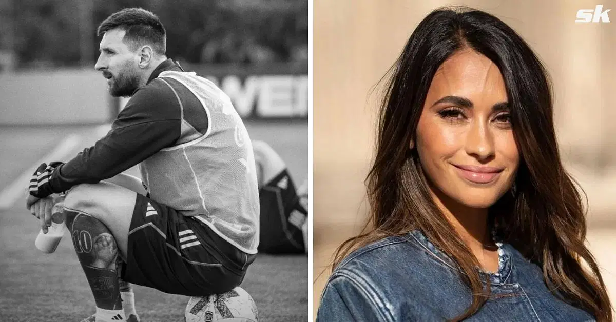 Lionel Messi and  Antonela Roccuzzo (via Getty Images)