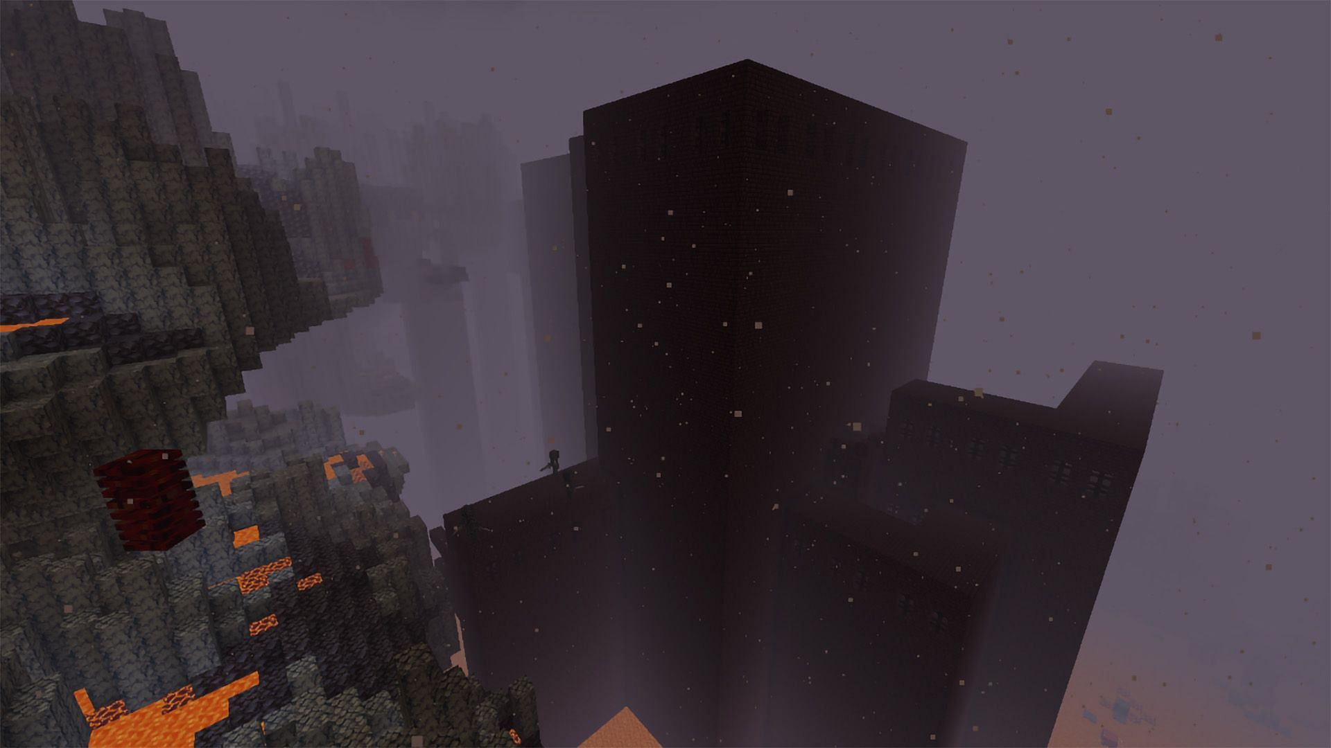 Enter the Nether to find a Nether Fortress awaiting your arrival (Image via Mojang)