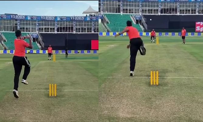 [Watch] Yashasvi Jaiswal practices his leg-spin bowling at the nets ahead of IND vs AUS 3rd T20I