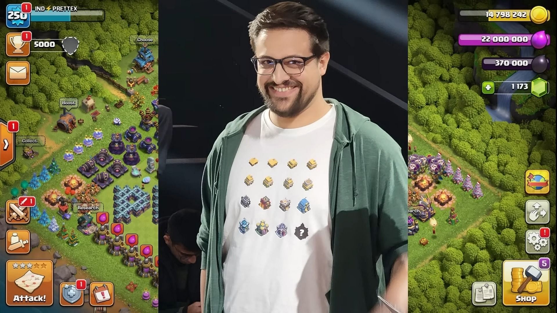 COC&#039;s designer in the official livestream (Image via Supercell)