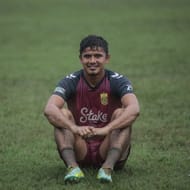 Nim enjoying a bit of the slush. (PC: Twitter)