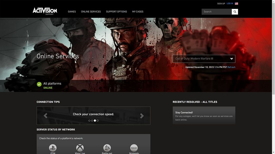 Call of Duty Modern Warfare 3 (MW3) Server status Is it working right now?