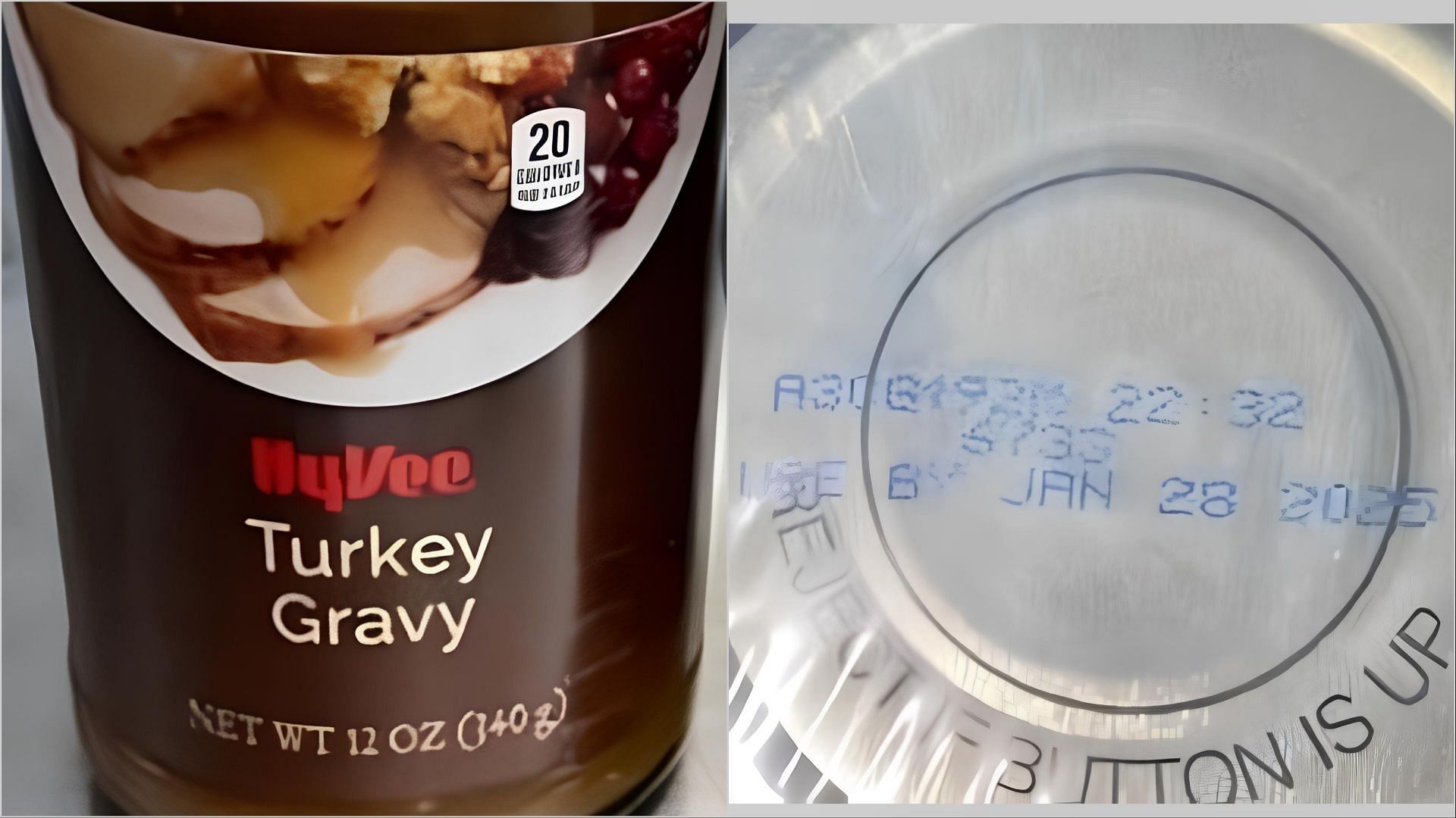 The recalled Hy-Vee Gravy products may contain undeclared Soy allergens (Image via FDA)