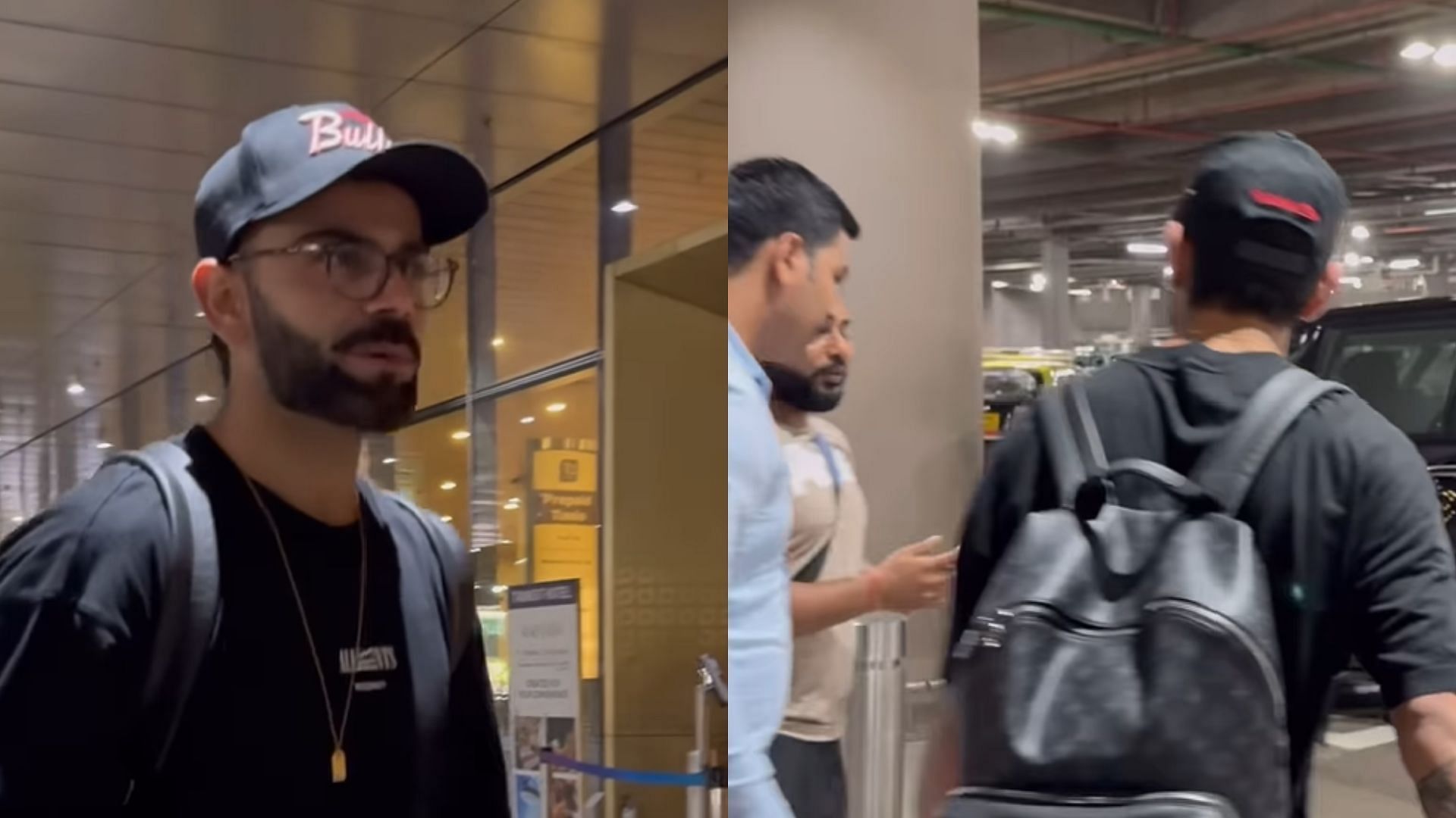Snippets from Virat Kohli going home from the airport (P.C.:Viral Bhayani Instagram)