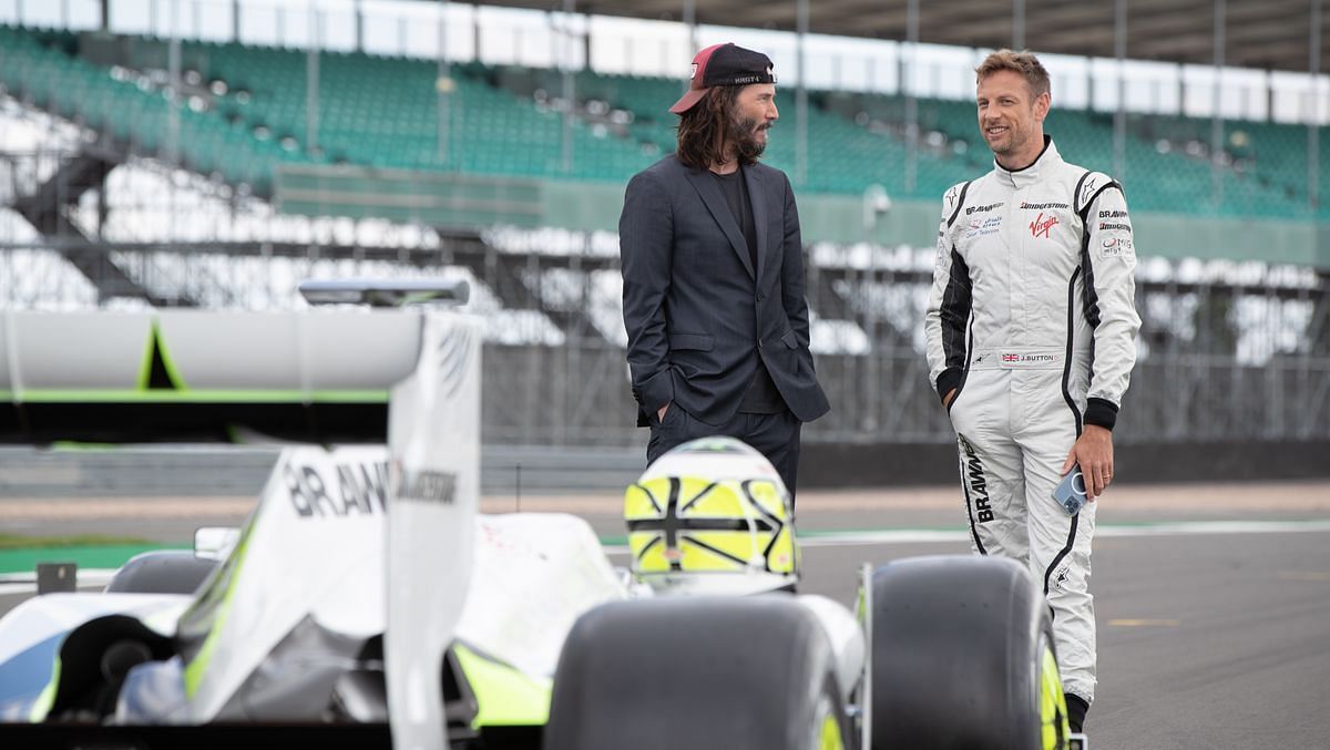 Keanu Reeves and Jenson Button