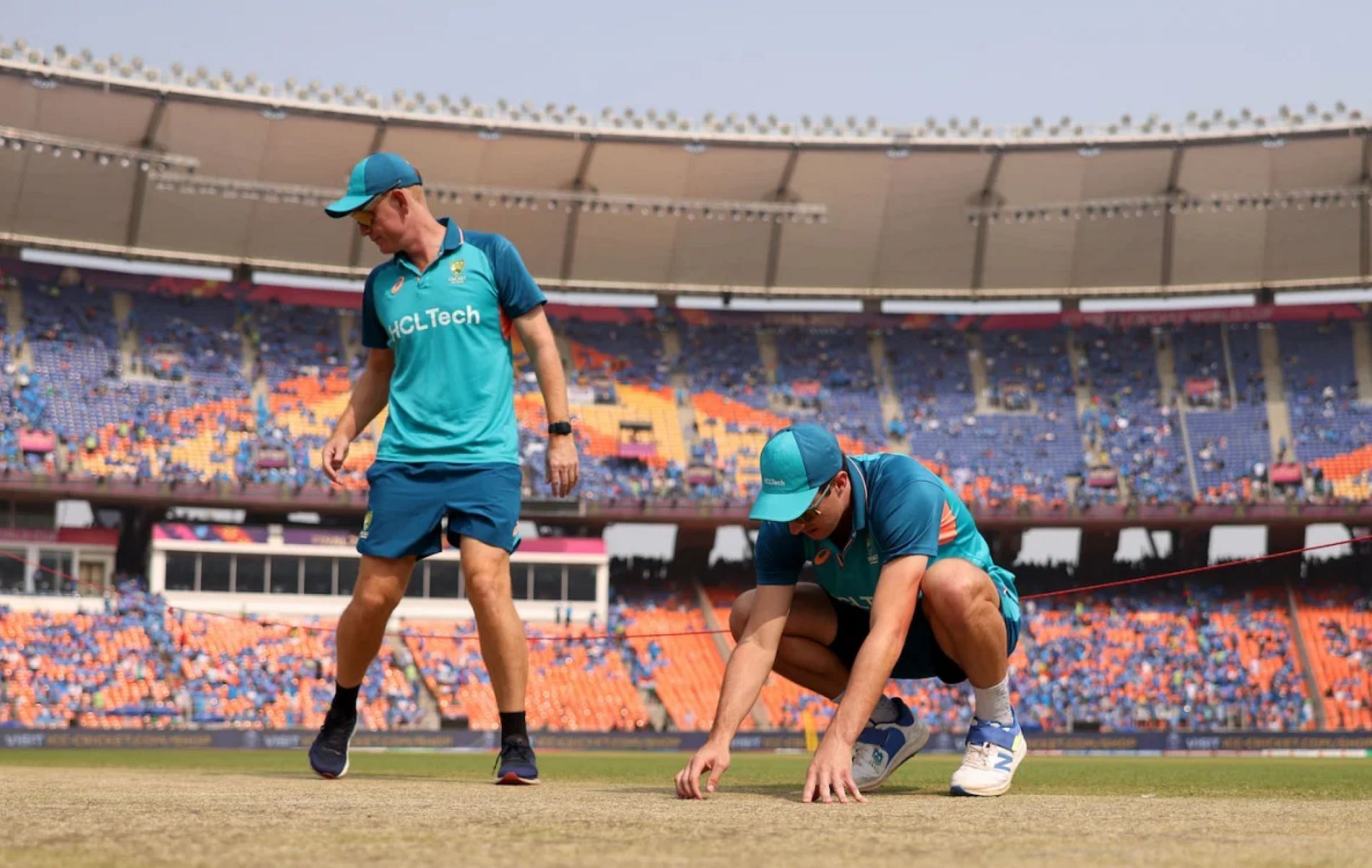 The Aussies seemed to have the better of the Ahmedabad wicket in the final